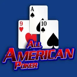 All American Poker slot logo by RTG (Reel Time Gaming) at Ritzo Casino